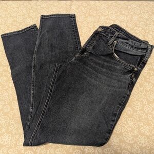 Silver Boyfriend Jeans 33x29 Dark Wash